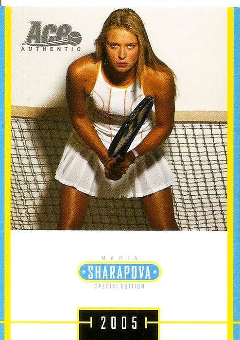 MARIA SHARAPOVA - TENNIS ACE AUTHENTIC 05 `SPECIAL EDITION` - LOT of 4 RARE TRADING CARDS - E