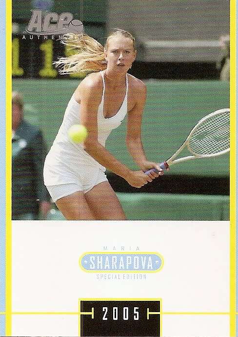 MARIA SHARAPOVA - TENNIS ACE AUTHENTIC 05 `SPECIAL EDITION` - LOT of 4 RARE TRADING CARDS - D