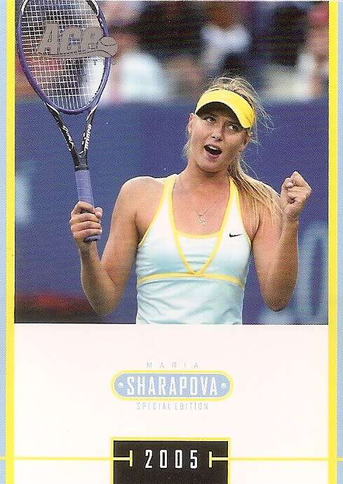 MARIA SHARAPOVA - TENNIS ACE AUTHENTIC 05 `SPECIAL EDITION` - LOT of 4 RARE TRADING CARDS - E