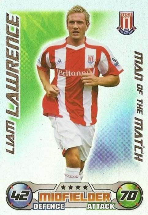 MATCH ATTAX 08/09 - LIAM LAWRENCE `M/MATCH` CARD