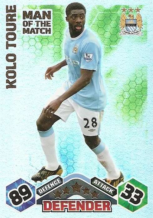 MATCH ATTAX 09/10 - KOLO TOURE M/MATCH