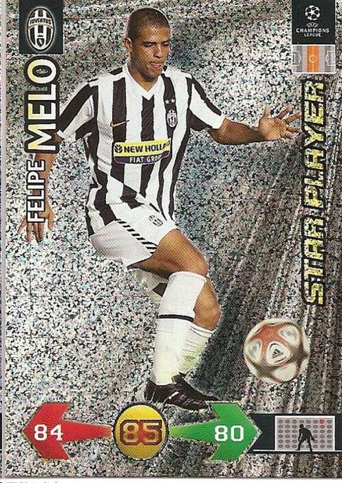 F. MELO - PANINI `CHAMPIONS LEAGUE S/STRIKES` 2009/10 - `STAR PLAYER` TRADING CARD