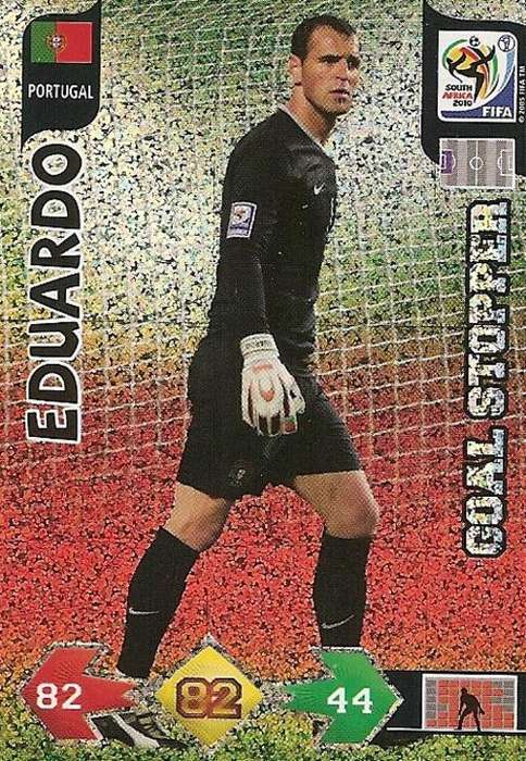 FIFA 2010 ADRENALYN XL - EDUARDO GOAL STOPPER TRADING CARD