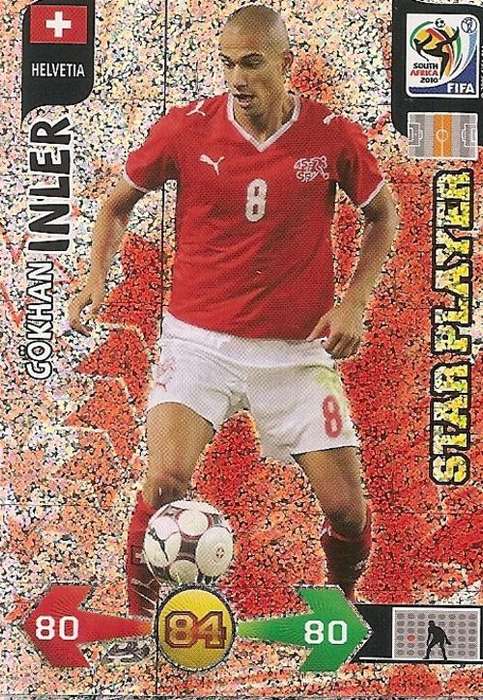 FIFA 2010 WORLD CUP ADRENALYN XL - GOKHAN INLER "STAR PLAYER" CARD