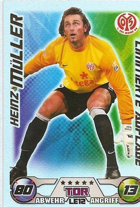 MATCH ATTAX 09/10 BUNDESLIGA - HEINZ MULLER "LIMITED EDITION" CARD L12