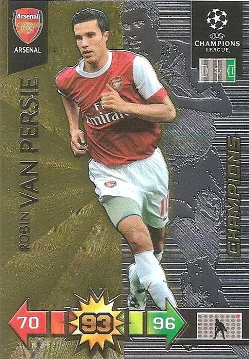 ROBIN VAN PERSIE - CHAMPIONS LEAGUE 2010/2011 - GOLD "CHAMPION" TRADING CARD