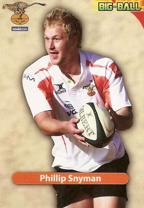 PHILLIP SNYMAN - BIG BALL 2010 RUGBY COLLECTION -  BASE TRADING CARD CH27