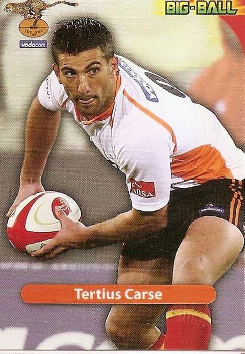 TERTIUS CARSE - BIG BALL 2010 RUGBY COLLECTION -  BASE TRADING CARD CH33