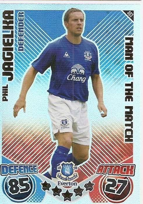 MATCH ATTAX 2010/11 - PHIL JAGIELKA M/MATCH CARD