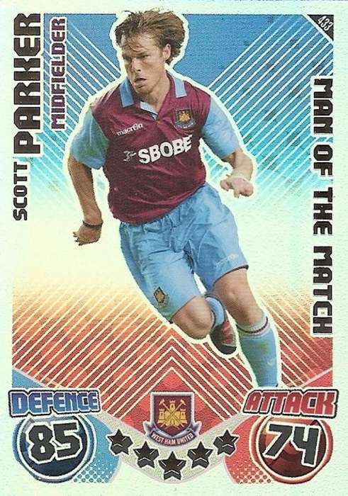 MATCH ATTAX 2010/11 - SCOTT PARKER M/MATCH CARD