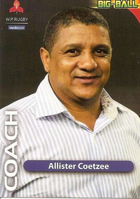 2010 BIG BALL RUGBY COLLECTION - ALLISTAR COETZEE COACH TRADING CARD WP41