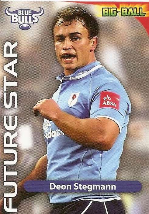 2010 BIG BALL RUGBY COLLECTION - DEON STEGMANN FUTURE STAR CARD FS02