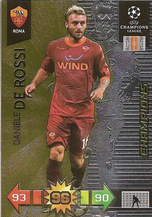DANIELLE de ROSSI - CHAMPIONS LEAGUE 2010/2011 - GOLD "CHAMPION" TRADING CARD
