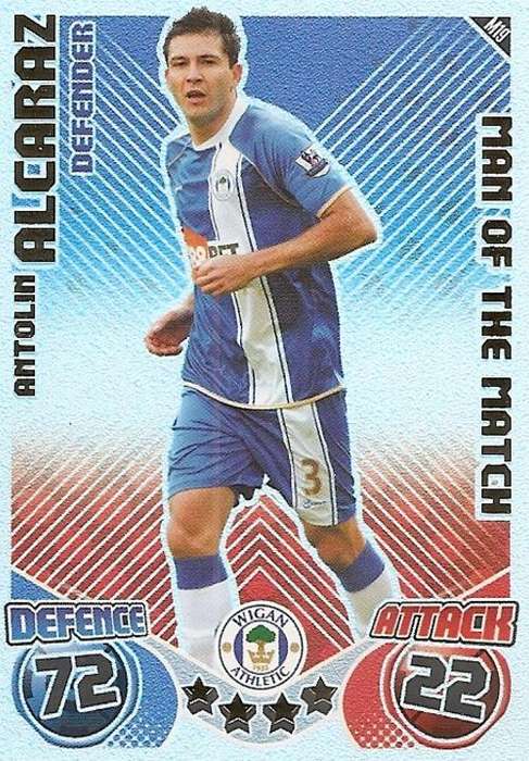 MATCH ATTAX EXTRA 2010/11 - ANTOLIN ALCARAZ M/MATCH CARD