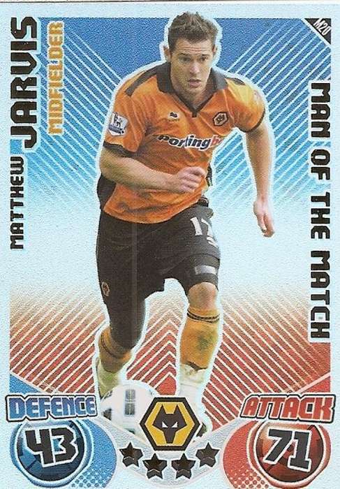 MATCH ATTAX EXTRA 2010/11 - MATTHEW JARVIS M/MATCH CARD