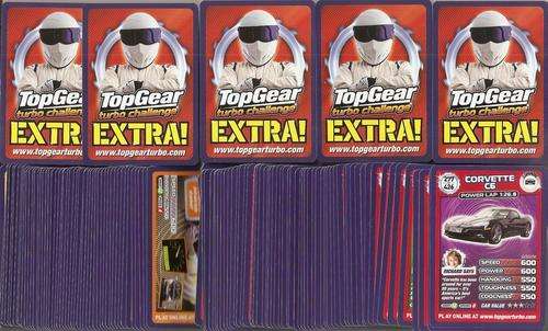 TOP GEAR TURBO CHALLENGE `EXTRA` - BASE CARDS `COMMON BOMBSHELL` - ALL AVAILABLE