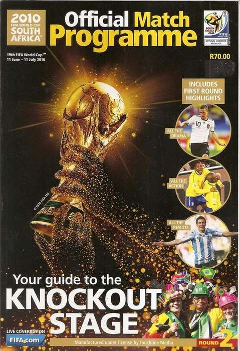 FIFA 2010 WORLD CUP - OFFICIAL KNOCK-OUT STAGES MATCH PROGRAMME