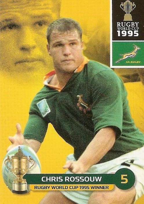 CHRIS ROSSOUW - BIG BALL 2011 RUGBY WORLD CUP COLLECTION - BASE TRADING CARD 183
