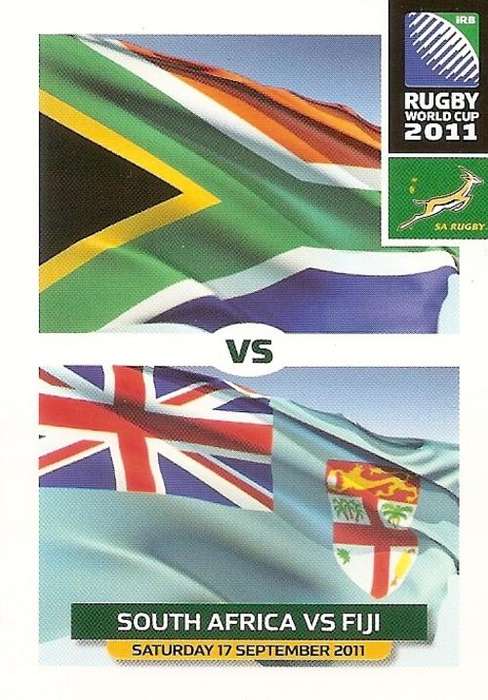 2011 RUGBY WORLD CUP COLLECTION -  2011 WC GAME SCORE BASE CARD 52