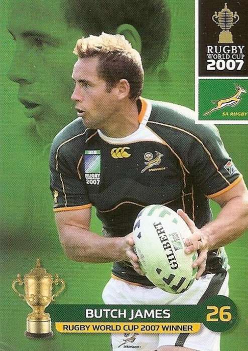 2011 RUGBY WORLD CUP COLLECTION -  BUTCH JAMES BASE CARD 136