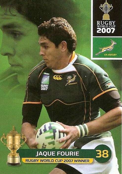 2011 RUGBY WORLD CUP COLLECTION - JAQUE FOURIE BASE CARD 144