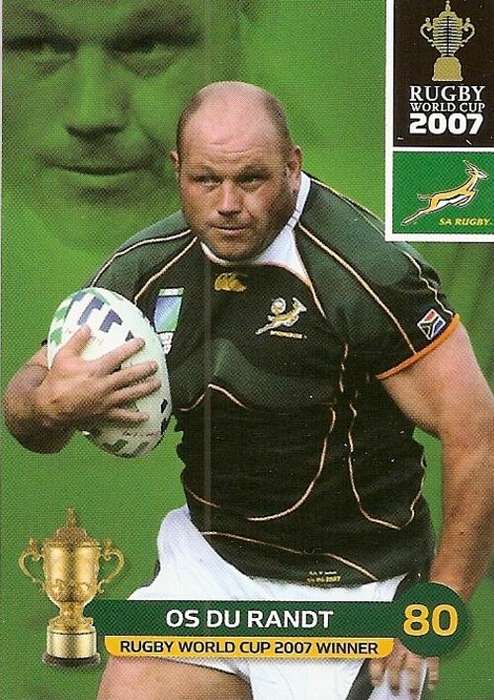 2011 RUGBY WORLD CUP COLLECTION - OS DU RANDT BASE CARD 150