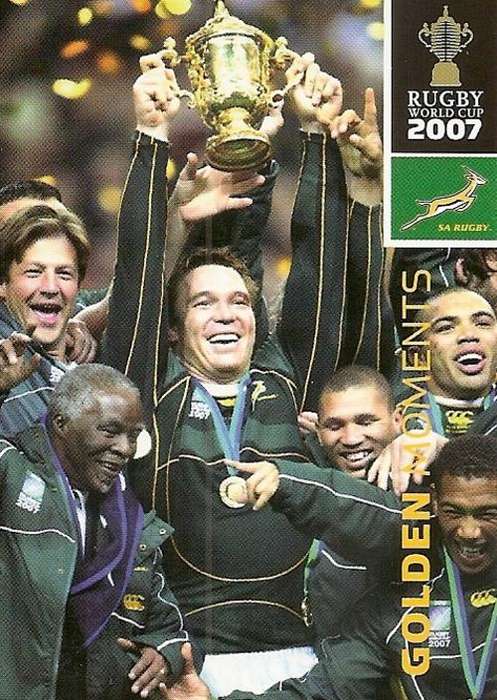 2011 BIG BALL RUGBY WORLD CUP COLLECTION - `GOLDEN MOMENTS`  TRADING CARD 111