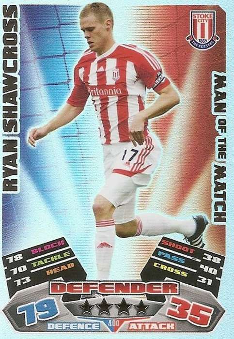 MATCH ATTAX 2012 - RYAN SHAWNCROSS "MAN of the MATCH" CARD