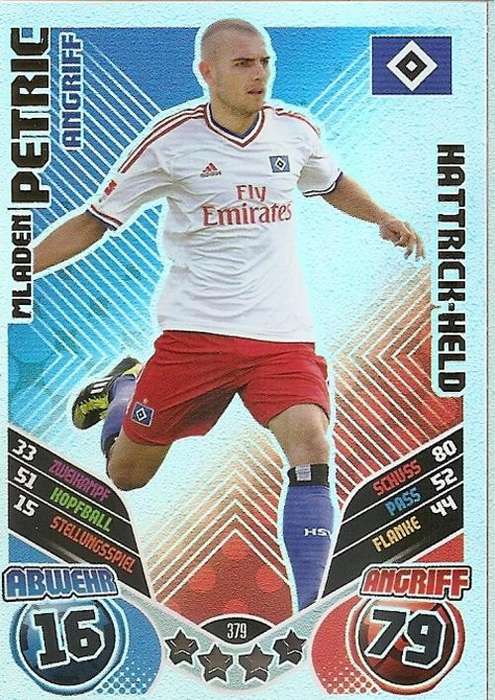MATCH ATTAX "BUNDESLIGA" 2012 - MLADEN PETRIC "HAT TRICK HERO" CARD