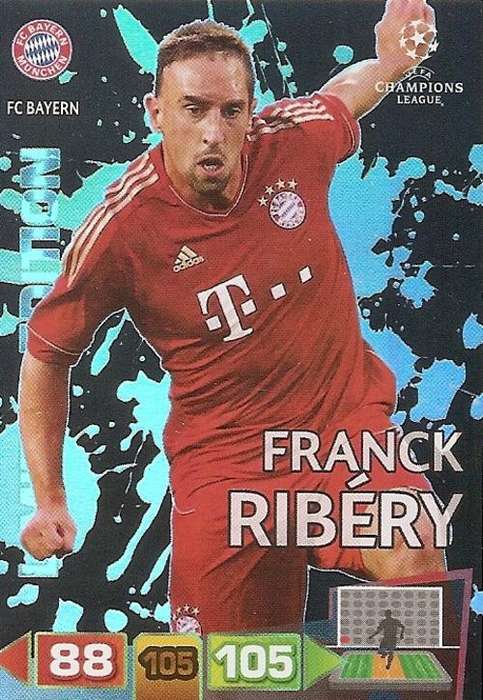 FRANCK RIBERY - CHAMPIONS LEAGUE  2011/12 ADRENALYN XL -  `VERY RARE` LIMITED EDITION CARD
