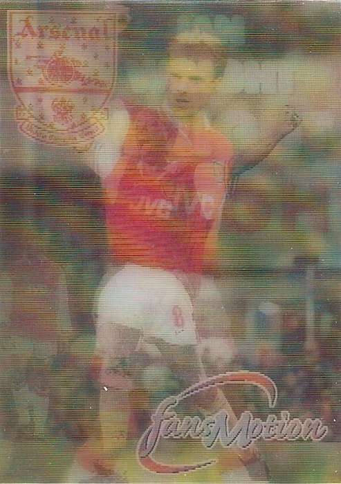 ARSENAL FUTERA 1997 "FANS SELECTION"  - RARE BERGKAMP "FANS EMOTION" LIMITED EDITION CARD