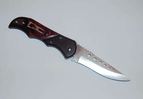 Stainless 8340 Black flick knife
