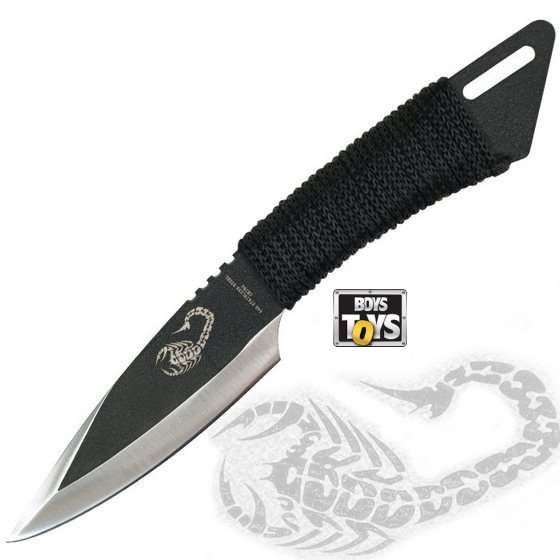 Scorpion Black Tactical Combat Throwing Blade
