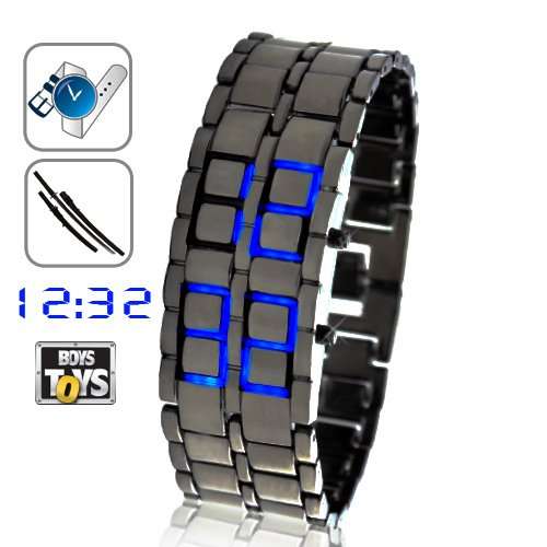 Ice Samurai - Japanese Style Inspired LED Bracelet Watch - Blue LED
