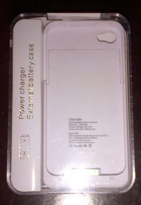**FREE POSTAGE** Double up your iPhone 4's battery life with this super slim external battery cover