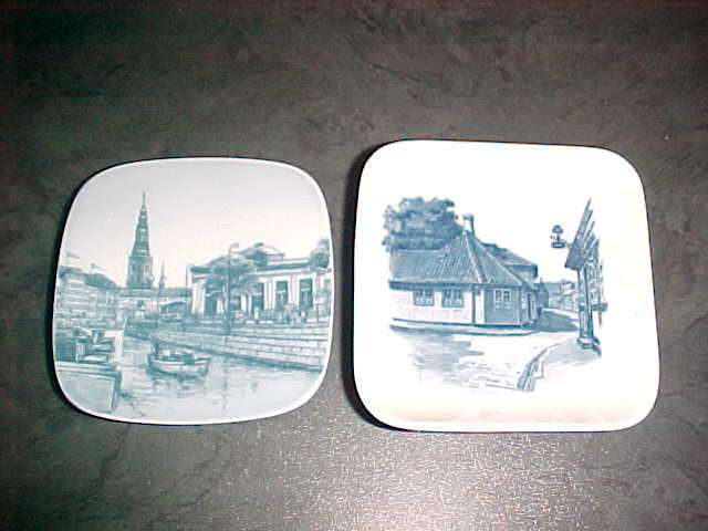 ROYAL COPENHAGEN AND ANOTHER DENMARK MAKER PIN PLATES