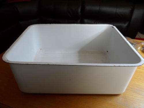 VERY OLD ENAMEL FRIDGE DRAWER