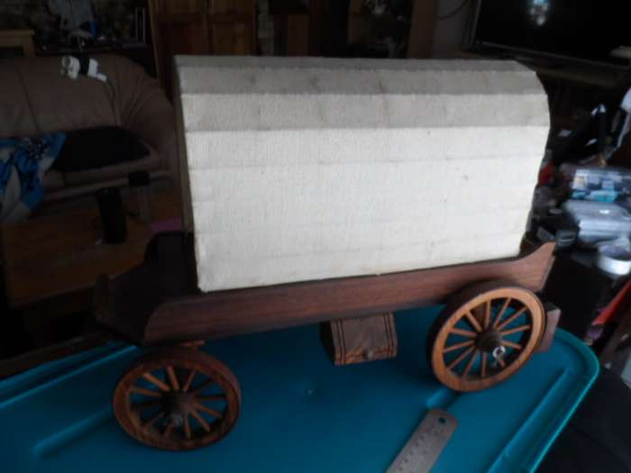 CUSTOM MADE WOODEN OXWAGON.