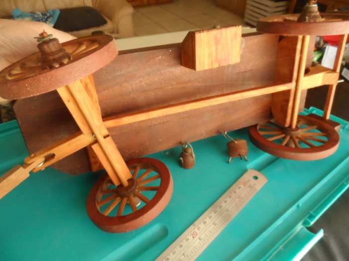 CUSTOM MADE WOODEN OXWAGON.