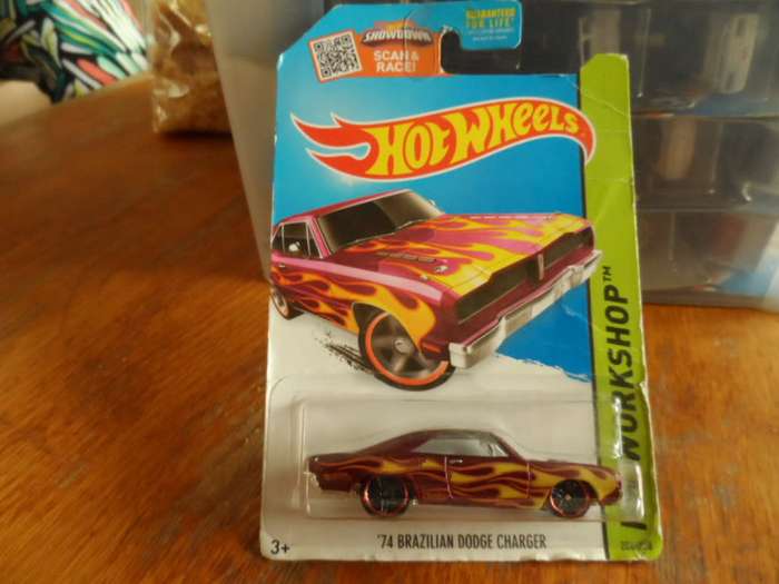 HOT WHEELS `74 BRAZILIAN DODGE CHARGER HW WORKSHOP 2015-sealed short card-[m49]