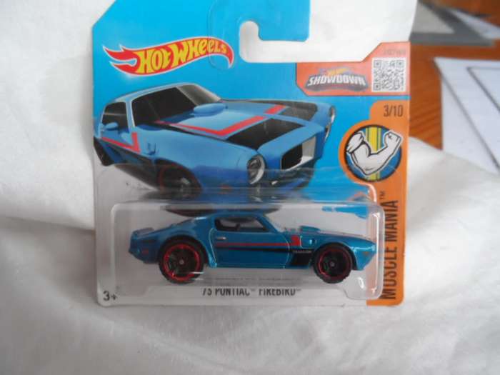 Hot Wheels Muscle Mania `73 Pontiac Firebird 3/10 123/250 Blue  [M48]