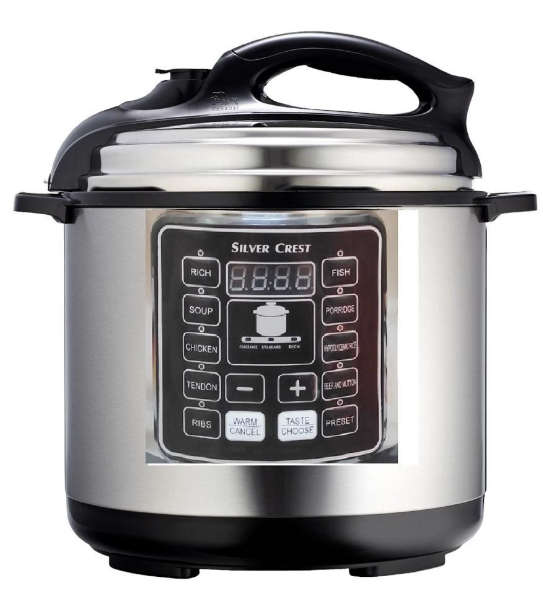 Silver Crest- 6L Electric Pressure Cooker Silver Crest- 6 Litre Electric Pressure Cooker Silver