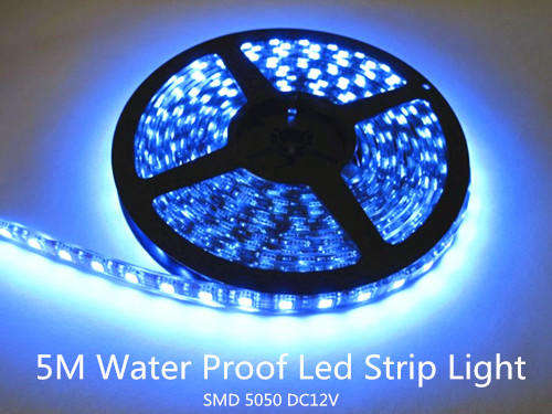 5M Waterproof SMD 5050 LED Strip Light - Blue