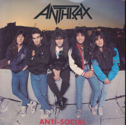 Antrhax - Anti-Social - Seven Single - Red Vinyl