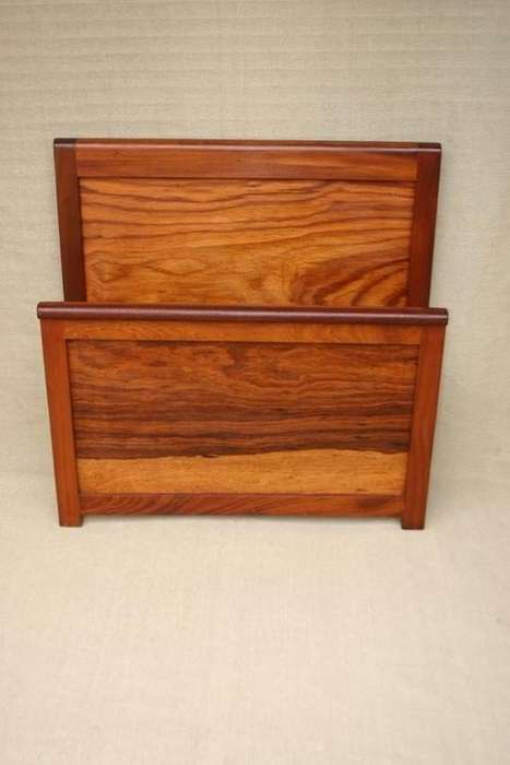 Kiaat single bed headboard and footboard, no mat or mattress