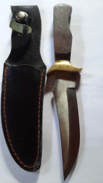 Old Hand made fixed Blade Knife, PLUS 3 Old Pocket Knives-Collectable
