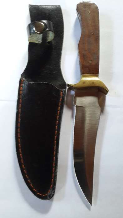 Old Hand made fixed Blade Knife, PLUS 3 Old Pocket Knives-Collectable