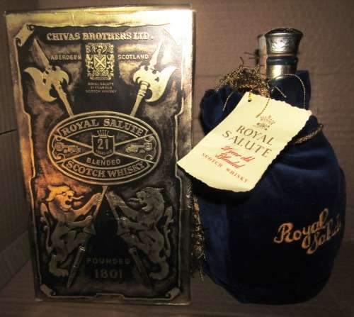 Chivas Regal 21 year old Royal Salute 2 X Blue Flagon - ONLY R1750.00 per Bottle