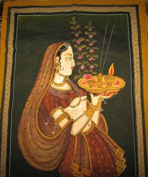Beautiful Unframed Large Batik from India