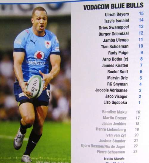 Semi Final BLUE BULLS vs WESTERN PROVINCE  15 October 2016 LOFTUS VERSVELD